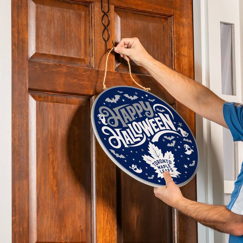 Toronto Maple Leafs 18" x 18" Halloween Door Décor Wall Sign