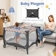 preview thumbnail 6 of 19, Gymax 5-in-1 Portable BabyPlayard Nursery Center Bassinet w/Music Box