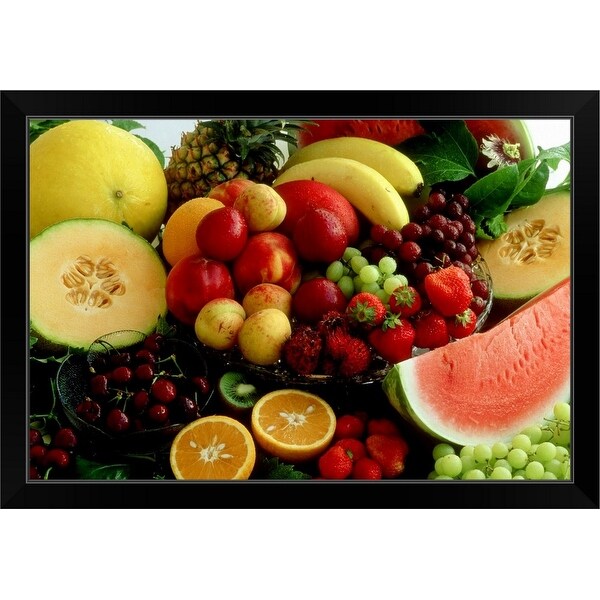 "Various Fruit" Black Framed Print
