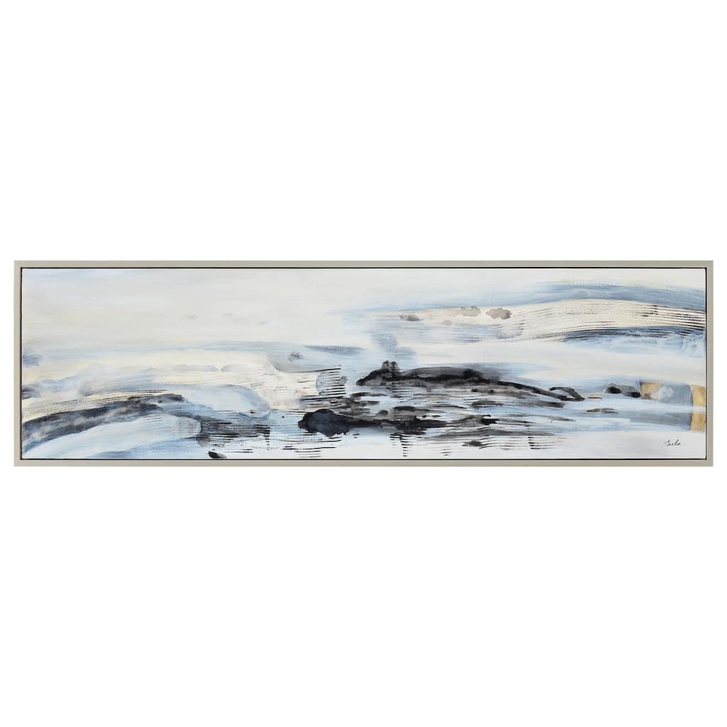 Renwil Gatwick 70" Wide Canvas Art, Blue