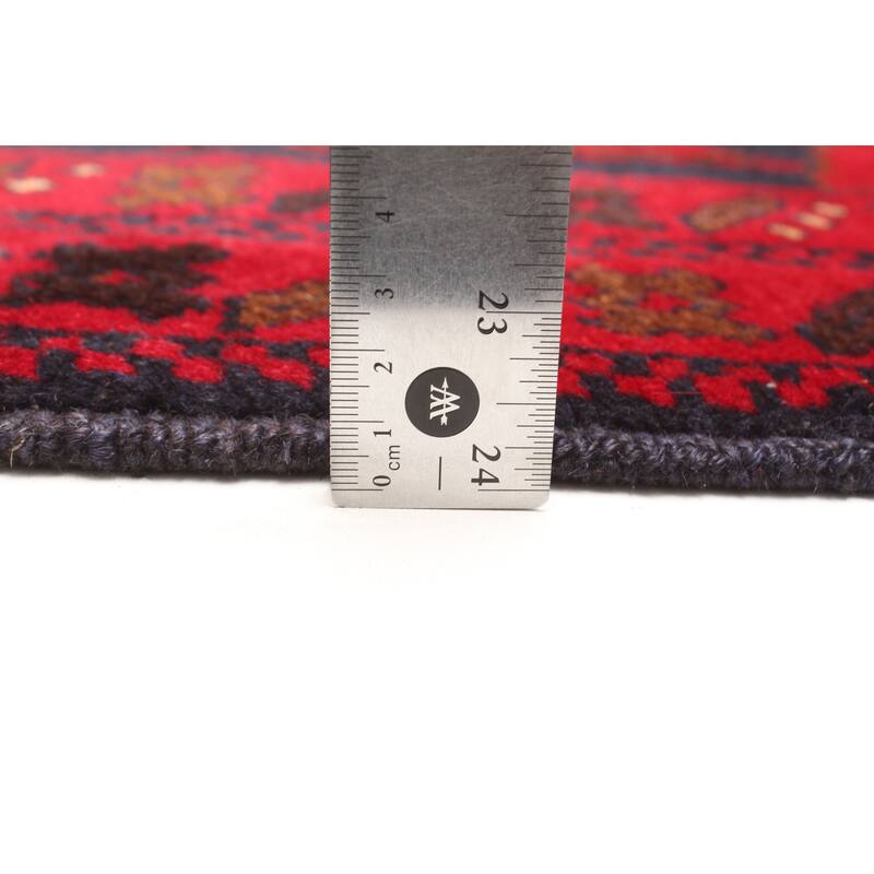 ECARPETGALLERY Hand-knotted Teimani Red Wool Rug - 3'6 x 6'6