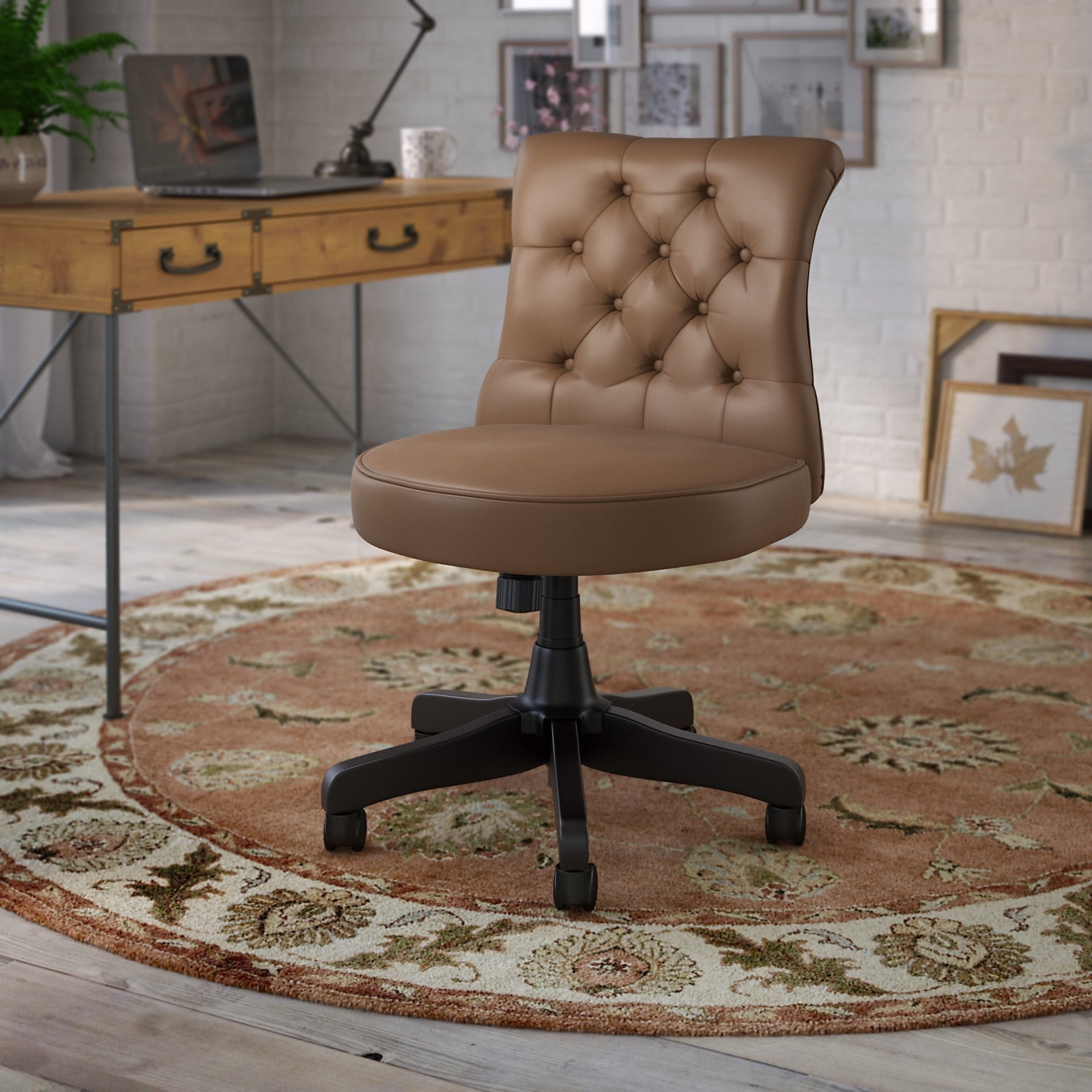 Bush Furniture Salinas Mid Back Tufted Office Chair by