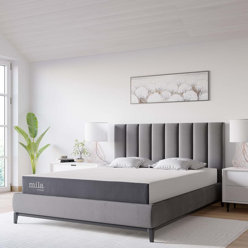 Mila 8" Queen Mattress - White - Queen - Firm
