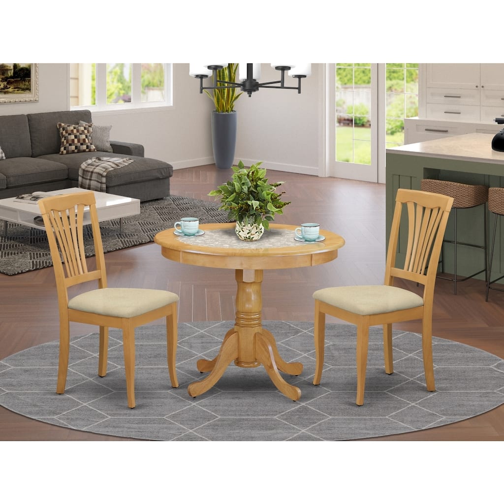 Small Kitchen Table Set with 2 Chairs - Dining Table and Chair Set