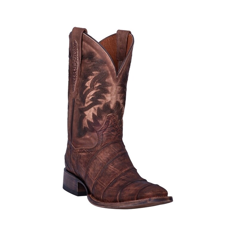 Shop Dan Post Western Boots Men Albert Leather Alligator Print Brass Overstock 30433726