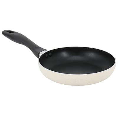 9.5 Inch Round Nonstick Aluminum Frying Pan in Linen