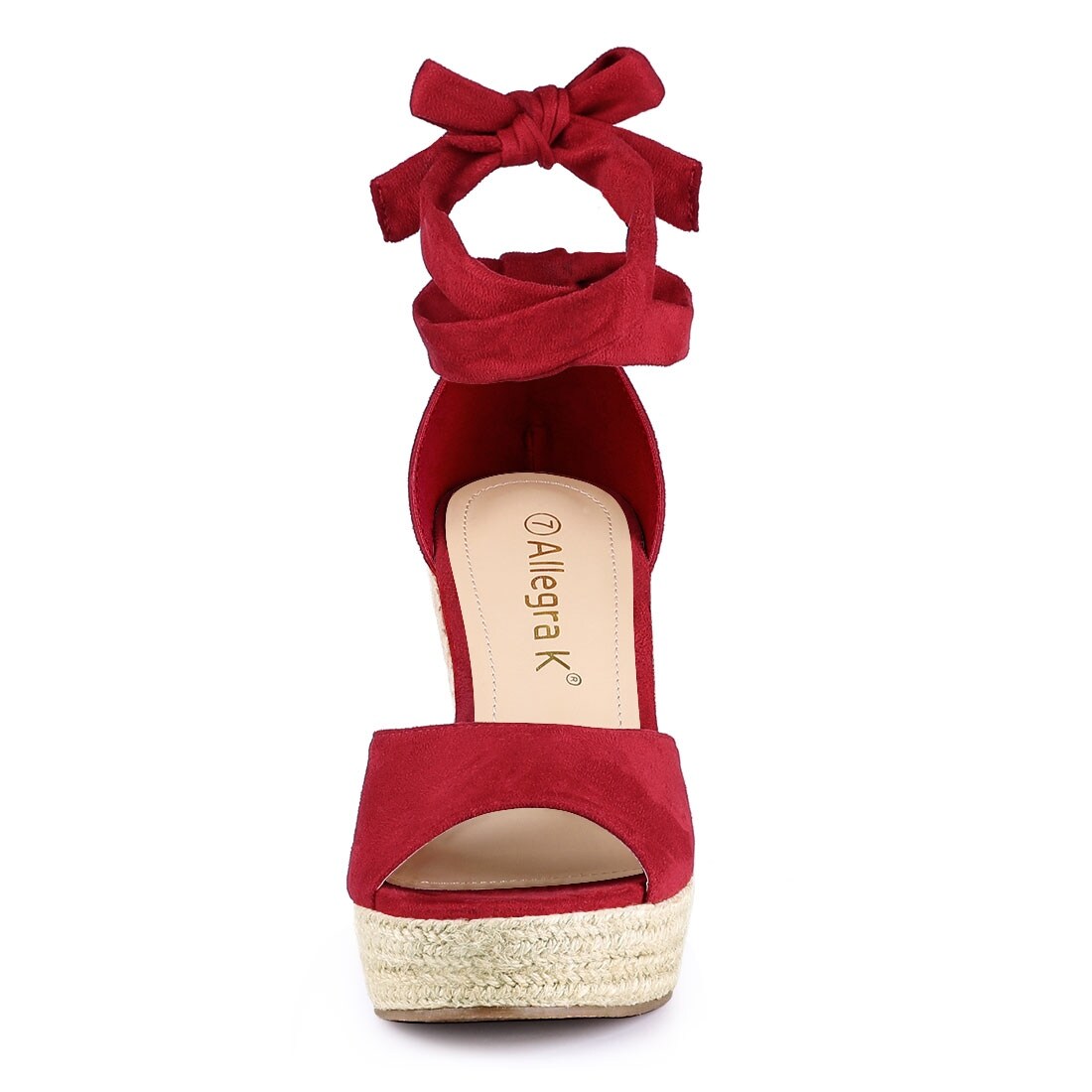 red tie up espadrilles