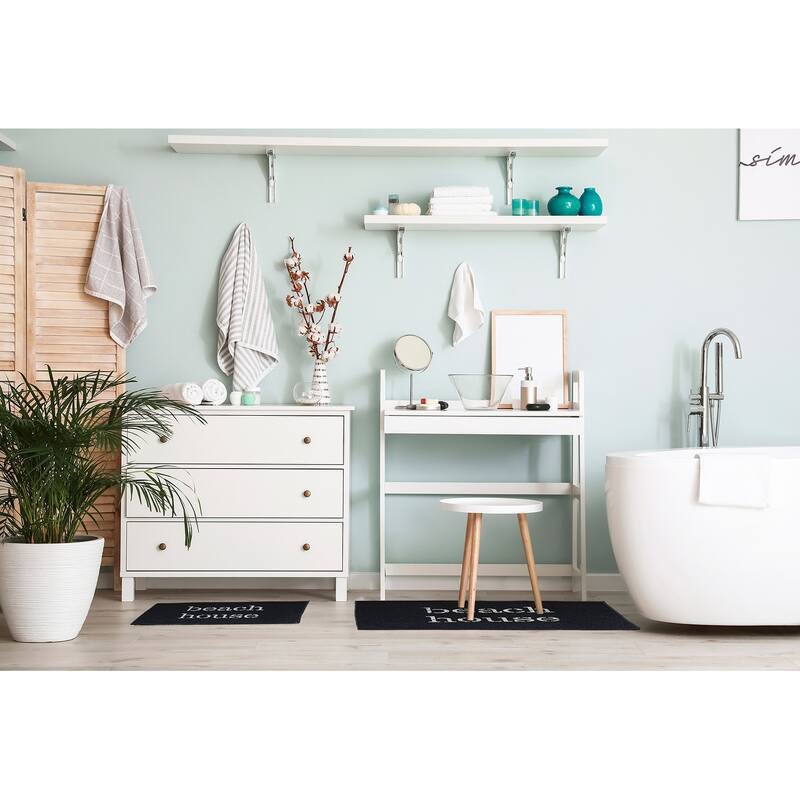 Beach House Nautical Chenille Rug