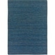 preview thumbnail 45 of 110, Chapra Hand Woven Chunky Jute Area Rug 8' x 11' - Blue - Rectangle