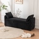 preview thumbnail 44 of 48, Storage Bench for Bedroom, 60" End of Bed Bench for King Size Bed Modern Upholstered Long Bench with Tufted Arm