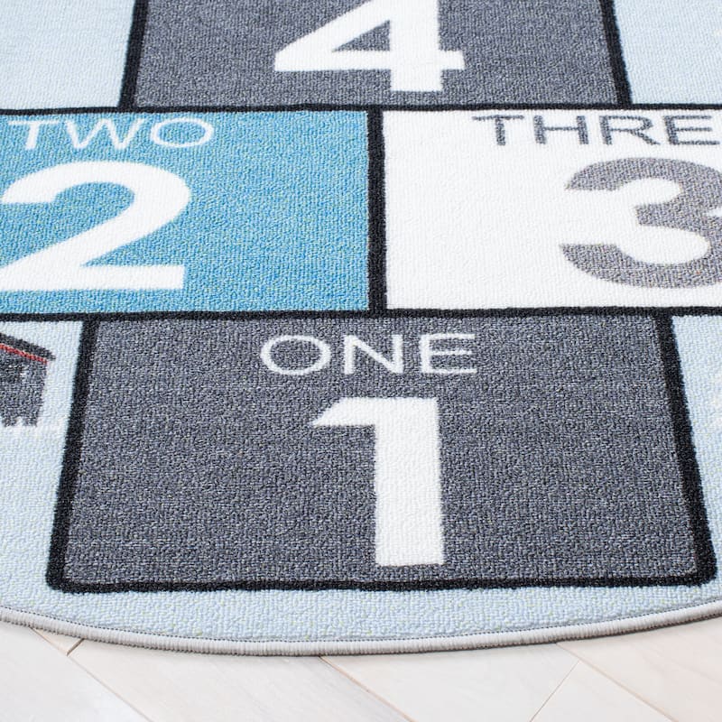 SAFAVIEH Kids Playhouse Machine Washable Slip Resistant Arendine Hopscotch Area Rug