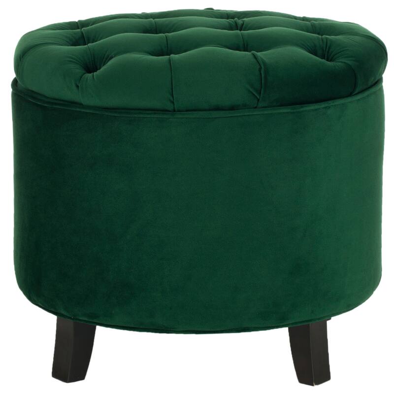 SAFAVIEH Ivette Grey Storage Ottoman