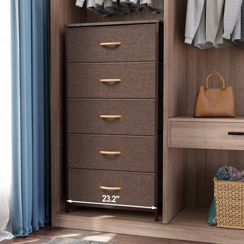 5 Drawers Vertical Dresser Storage Tower Organizer Unit for Bedroom
