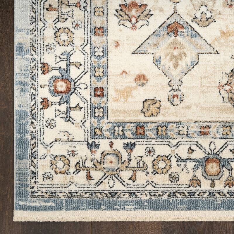 Nourison Pardis Indoor only Blue Persian Area Rug