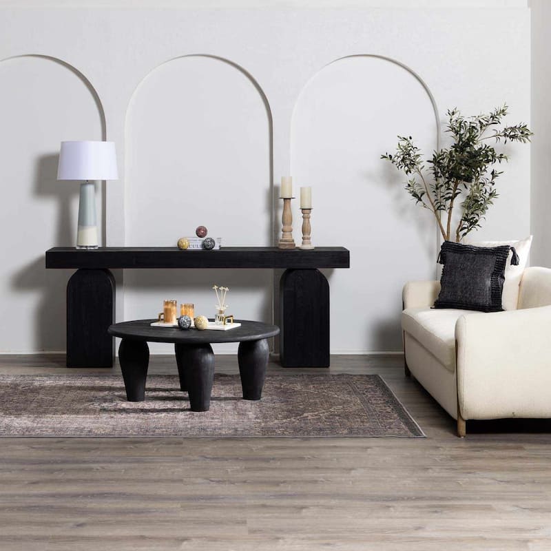 Hauteloom Greenpoint Living Room, Bedroom Machine Washable Area Rug - Traditional - Beige, Black, Medium Gray - 9'10" x 14'