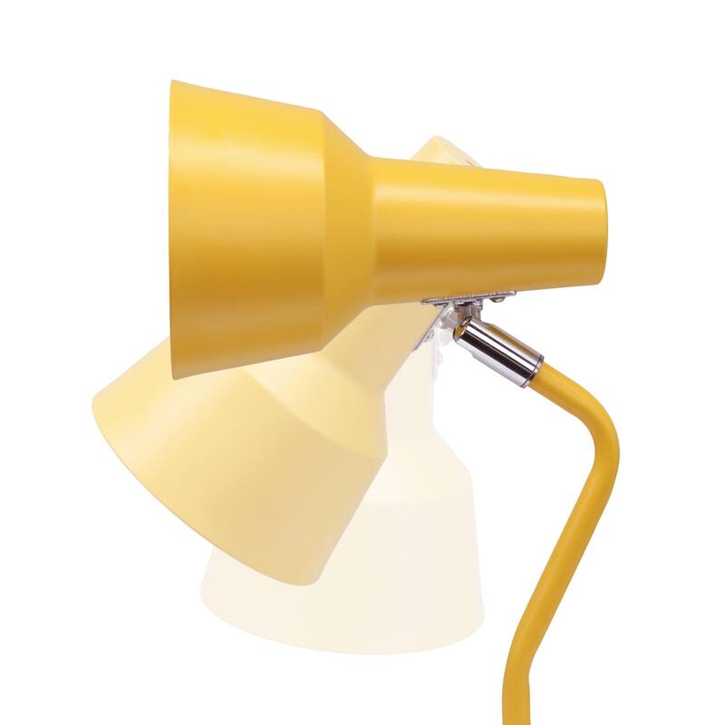 Gooseneck Desk Lamp with Cone Shade - 15.25" - Yellow