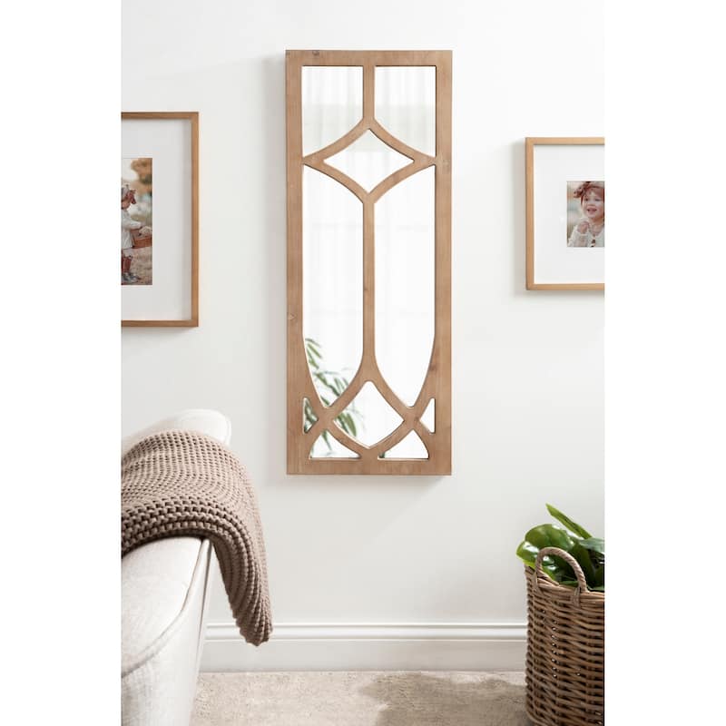 Kate and Laurel Pierette Framed Wall Mirror - 16x42