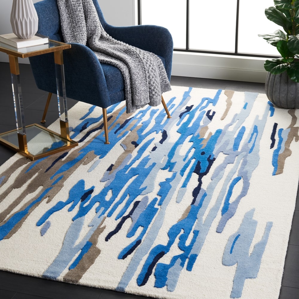 SAFAVIEH Handmade Rodeo Drive Jaelyn Mid-Century Modern Wool Rug