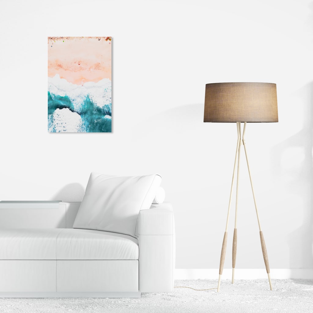 Wynwood Studio Canvas Nautical and Coastal California Pink Blue and Teal Nautical & Coastal Wall Art Canvas Print