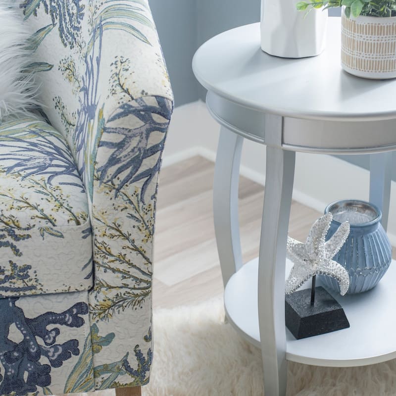 Penelope Round Table with Shelf