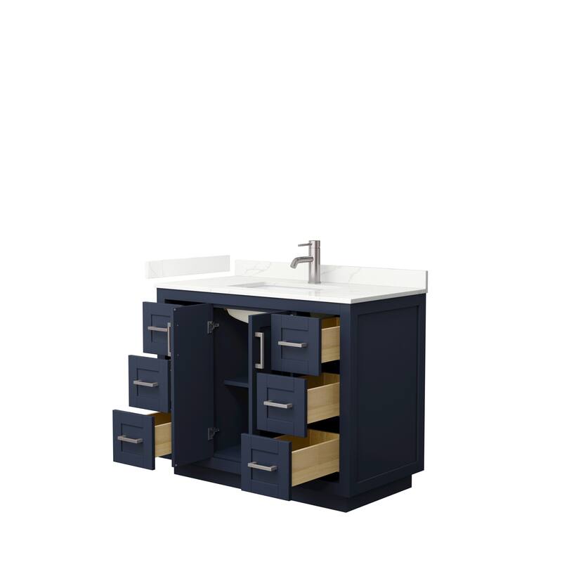 Miranda 42-inch Single Vanity, Quartz Top