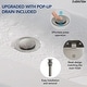 preview thumbnail 34 of 34, Double Handle Waterfall Bathroom Faucet with Pop-up Drain,Widespread 3 Hole Bathroom Sink Faucet