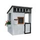 preview thumbnail 1 of 9, Backyard Discovery Caraway Cottage White Cedar Playhouse, Play Kitchen - 4'2" x 3'7" White - 4'2" x 3'7" - Kids
