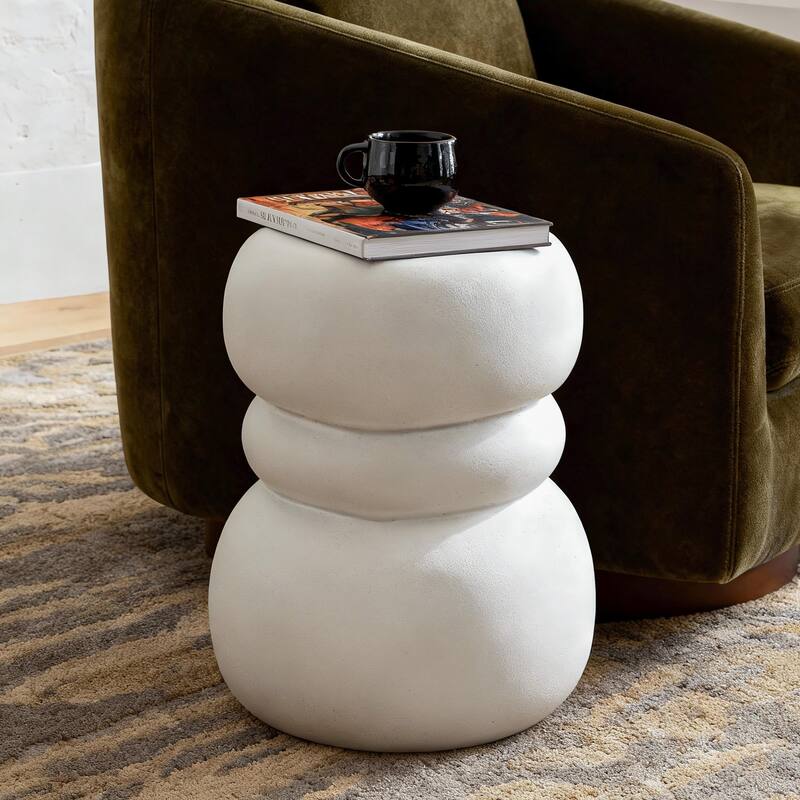 Indoor/Outdoor Light Weight Concrete Side Table