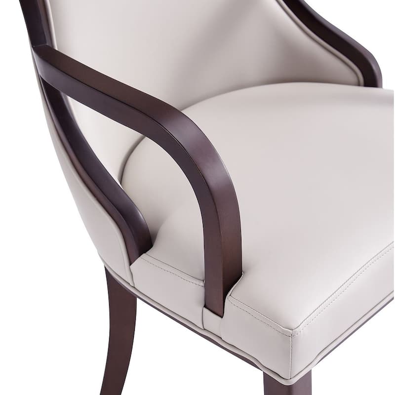 Manhattan Comfort Grand Faux Leather Dining Armchair