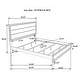 preview thumbnail 19 of 19, Watson Transitional Panel Grey Oak Bedroom Set
