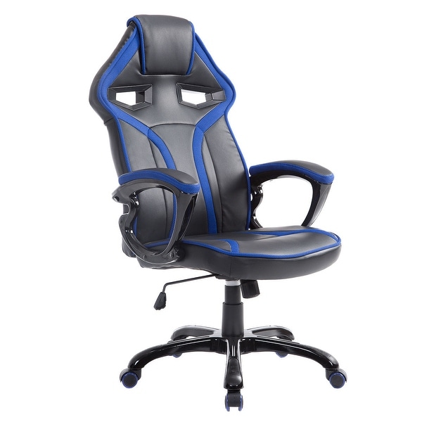 Shop Costway Race Car Style Bucket Seat Office Chair High Back Racing Gaming Chair Desk Task ...