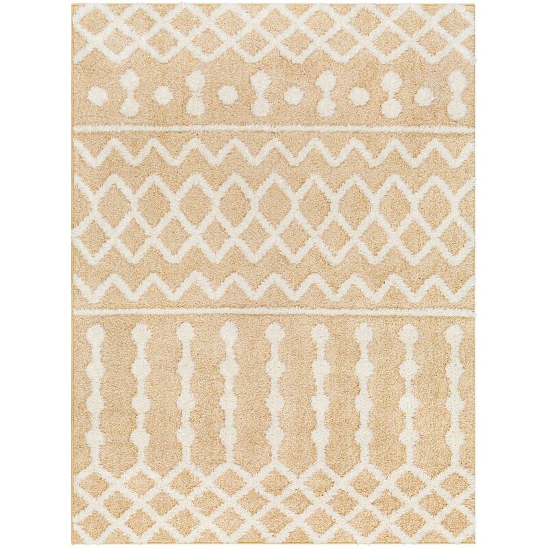 Livabliss Rodos Moroccan Diamond Plush Area Rug