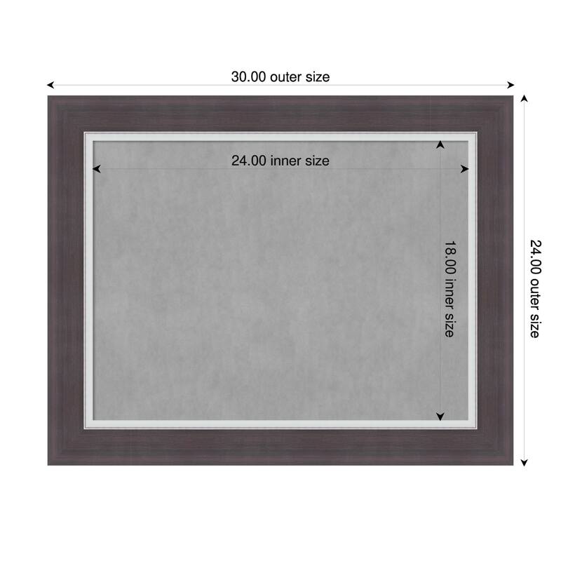 Amanti Art Ellie Brown Silver Framed - 30 x 24 in - Ellie Brown Silver