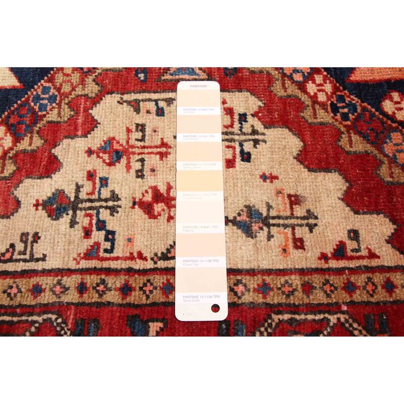 ECARPETGALLERY Hand-knotted Konya Anatolian Cream, Red Wool Rug - 3'6 x 9'9