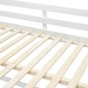 preview thumbnail 8 of 14, Low Bunk Beds Full Over Full Wood Bunk Bed Frame Floor Bunkbed for Kids Toddlers Boys Girls Teens' Bedroom Dorm