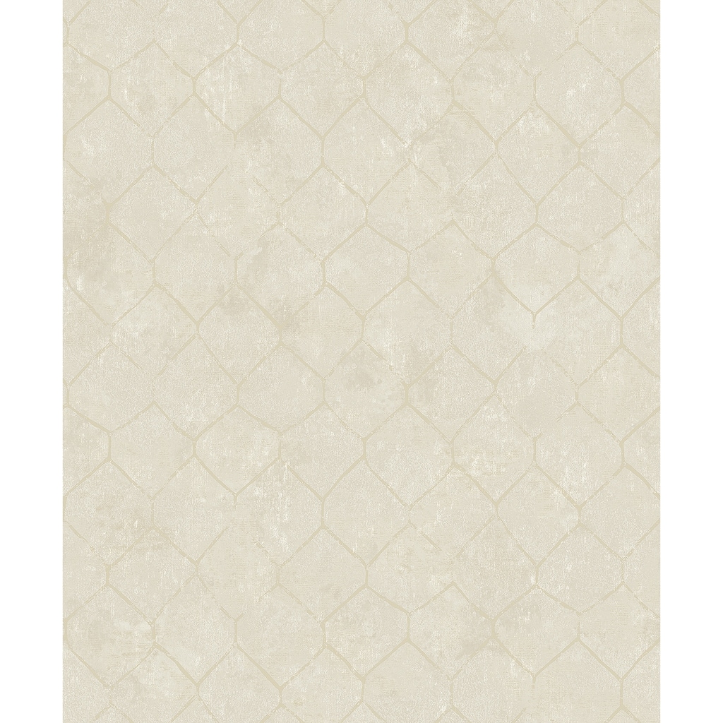 A-Street Prints Rauta Pearl Hexagon Tile Wallpaper