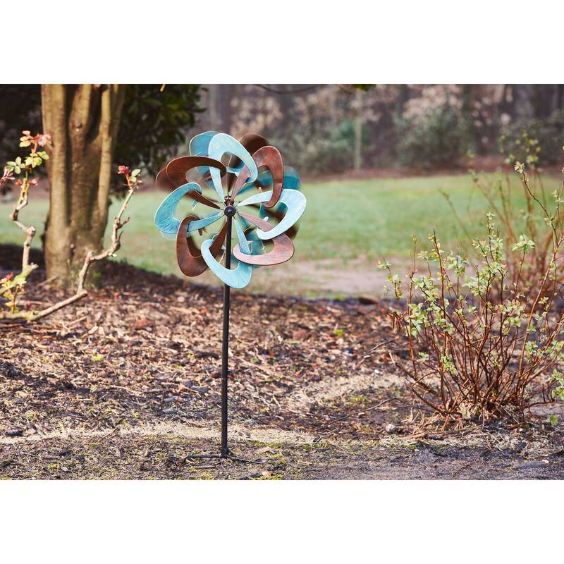 Southern Patio Pinwheel Wind Spinner Yard Stake