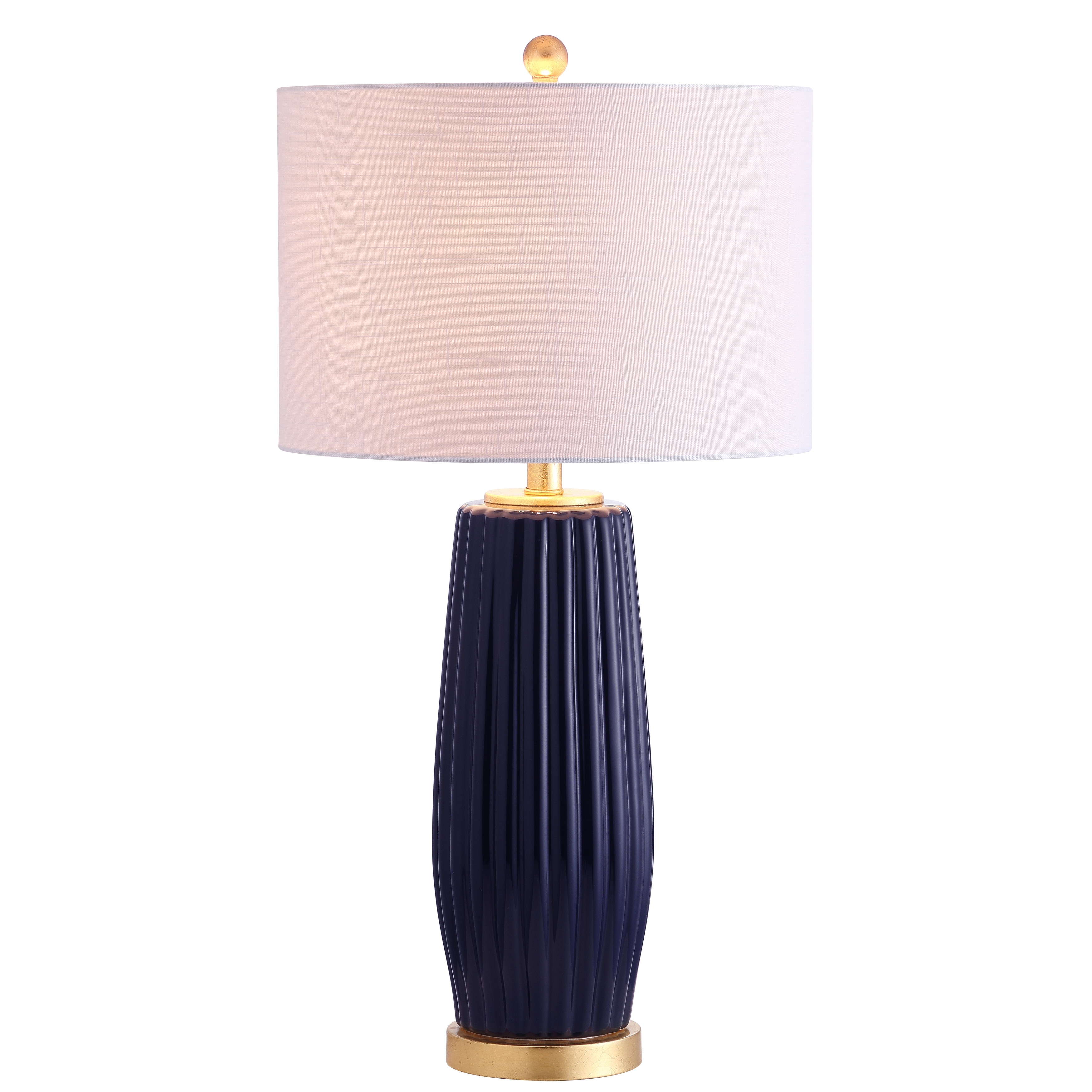 May 28.5" Ceramic LED Table Lamp, Navy by JONATHAN Y