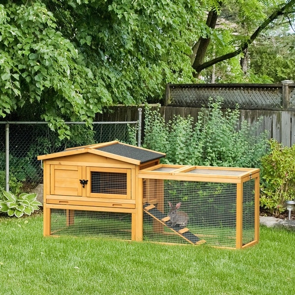 Large rabbit run sales and hutch
