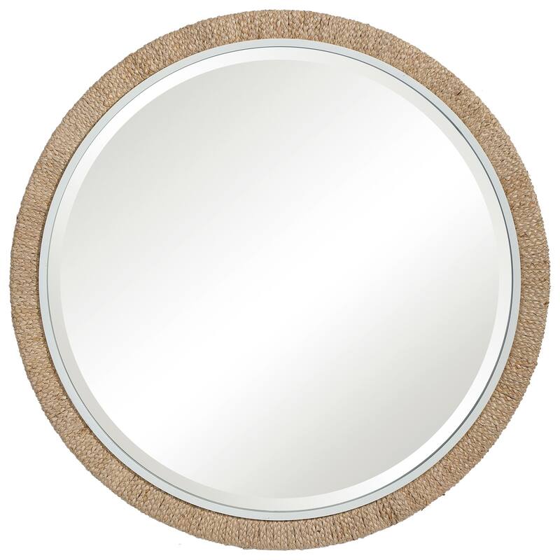 Braided Rope Framed Wall Mirror - 39.75"