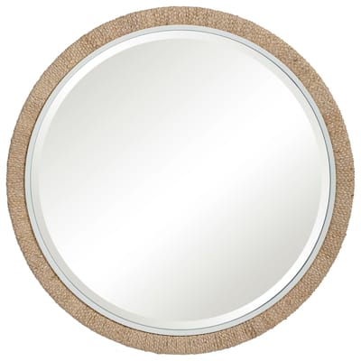Braided Rope Framed Wall Mirror - 39.75"