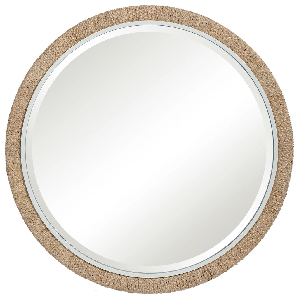 Braided Rope Framed Wall Mirror - 39.75"
