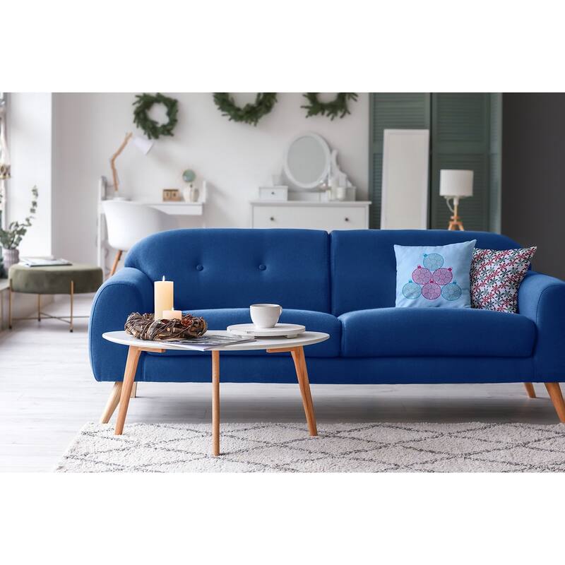 Fancy Ornament Stack Christmas Accent Pillow