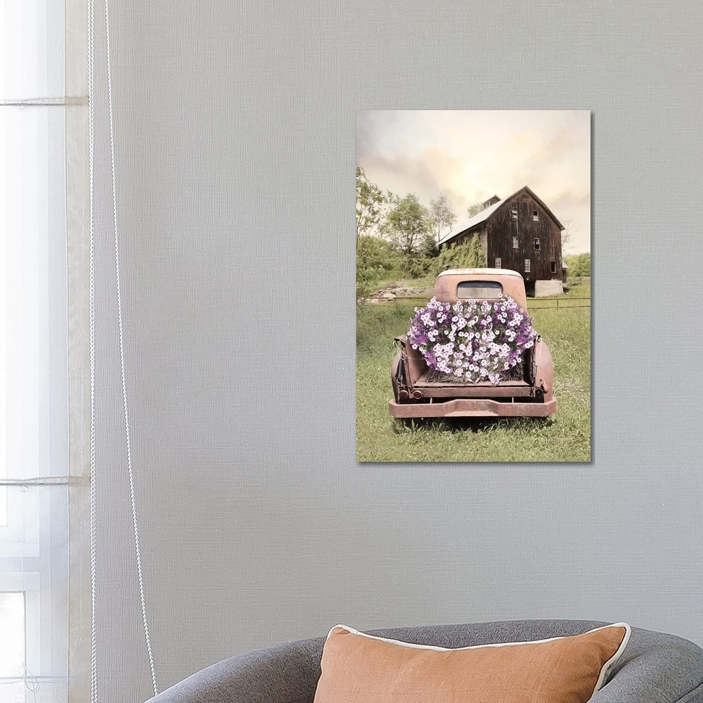 iCanvas "Petunia Truck" by Lori Deiter Canvas Print