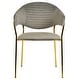 preview thumbnail 58 of 61, Set of 2 Bella Modern Leather or Velvet Upholstered Dining Chair with Gold Stainless Steel Legs for Home Office Kitchen
