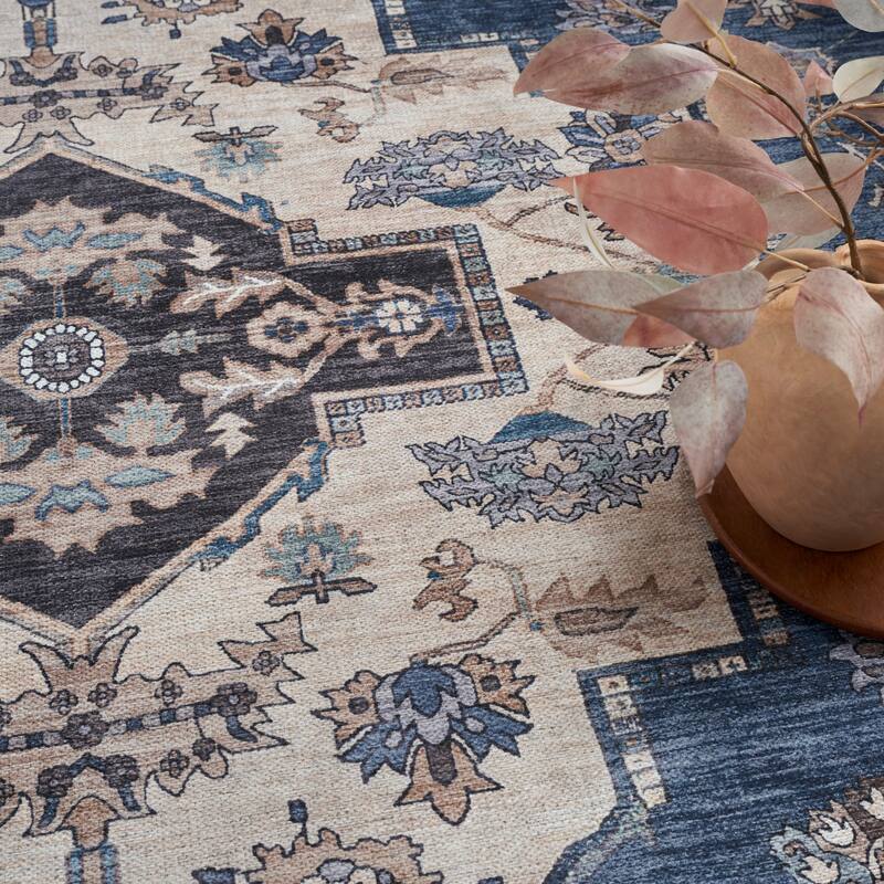 Washable Brilliance Persian Indoor Kitchen & Area Rug