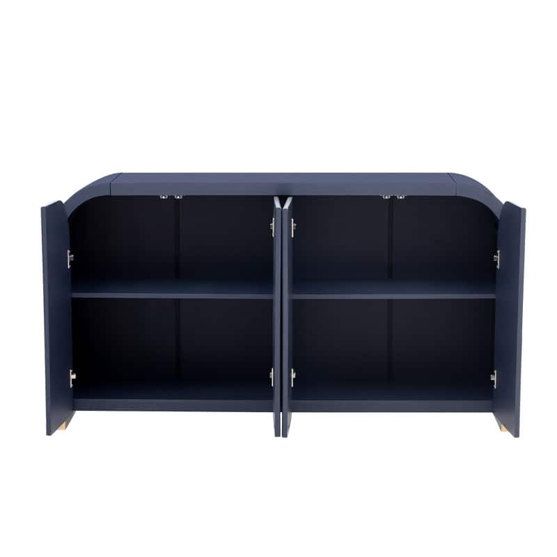 59.8''W 4-door Cabinet with Adjustable Shelves - N/A