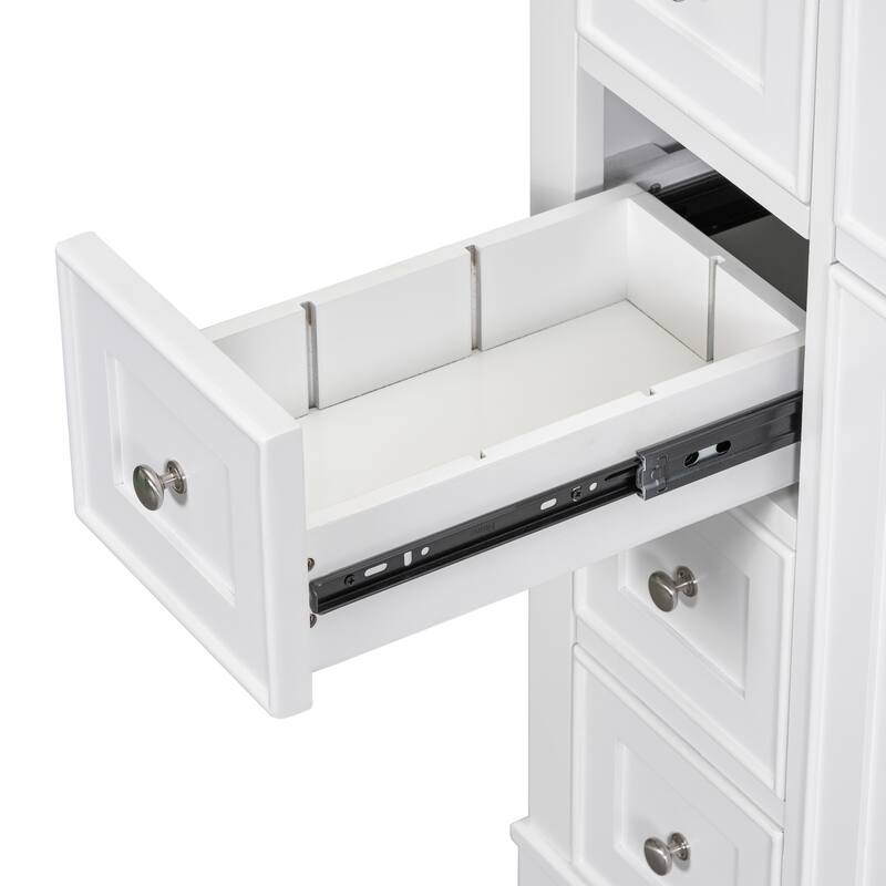 Bathroom Vanity with Sink Combo, One Cabinet and Six Drawers