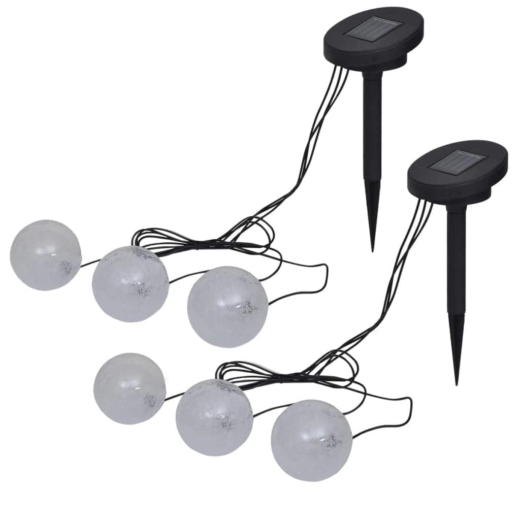 vidaXL 3/6x Solar Bowl LED Floating Ball Light for Pond Swimming Pool Garden