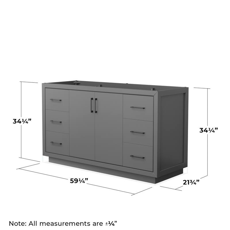 Wyndham Collection WCF1111-60S-CX-MXX Icon 60" Single Free Standing